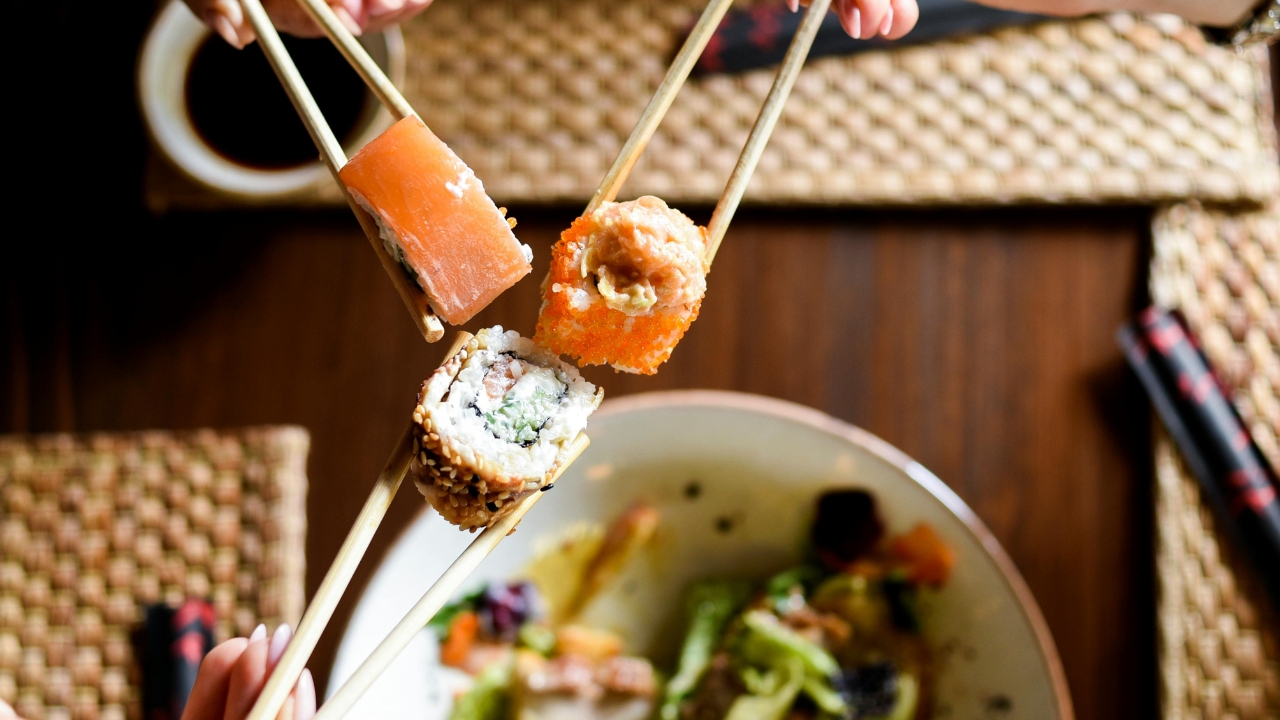 salmon sushi