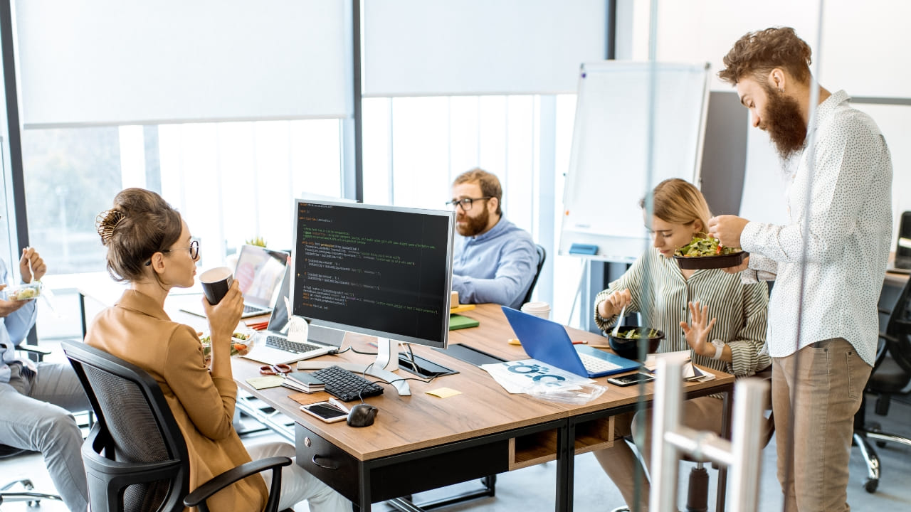 Meeting in the office