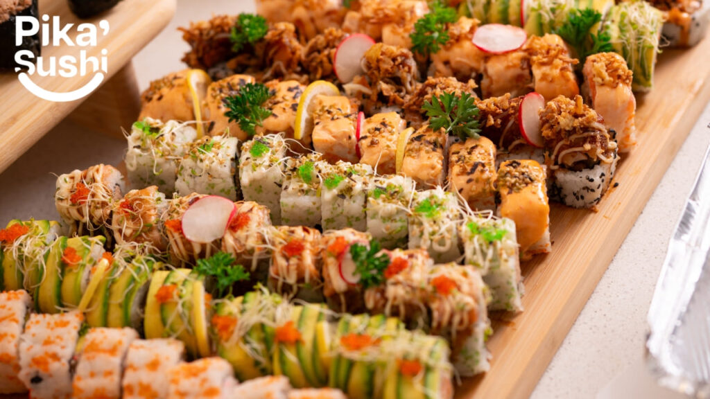 Sushi platter for events