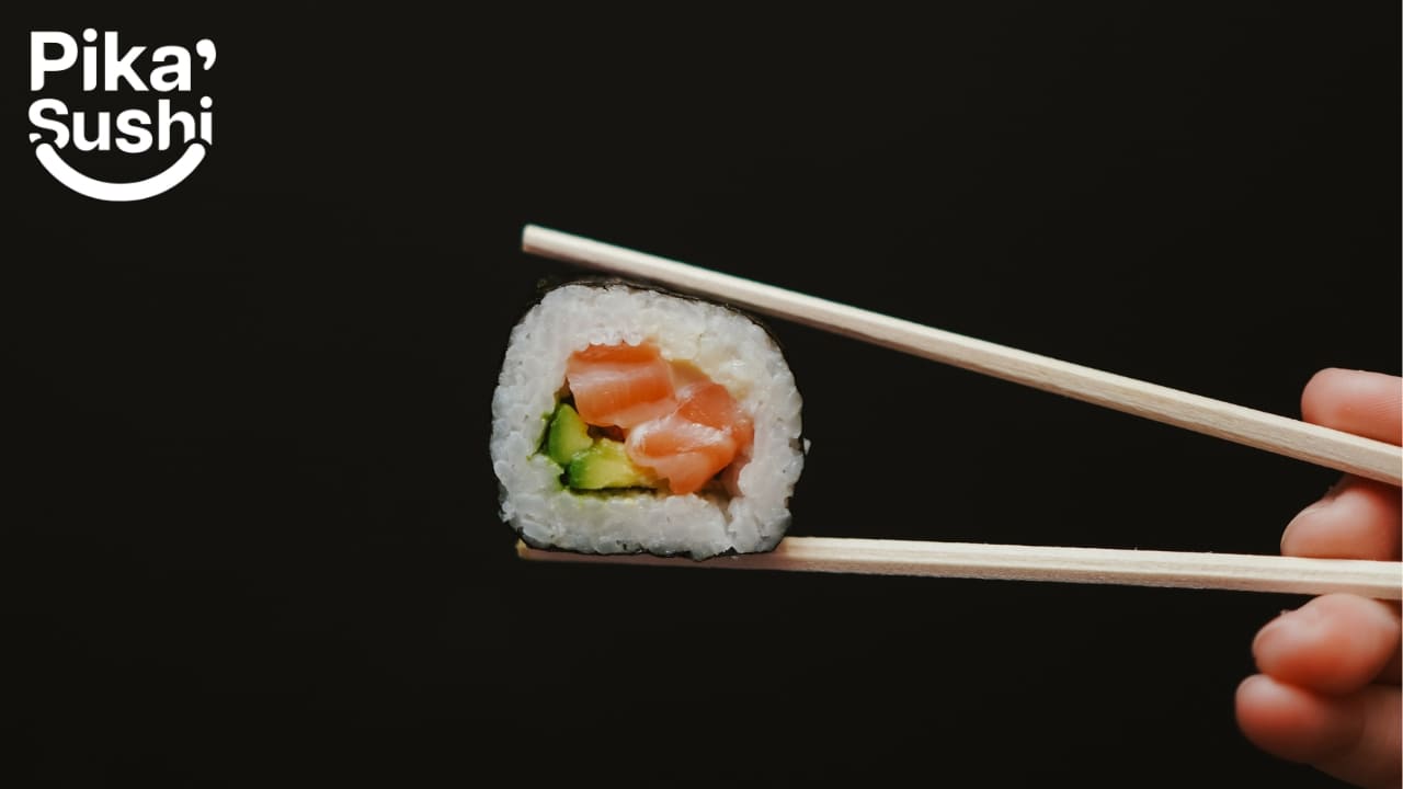 Raw salmon avocado