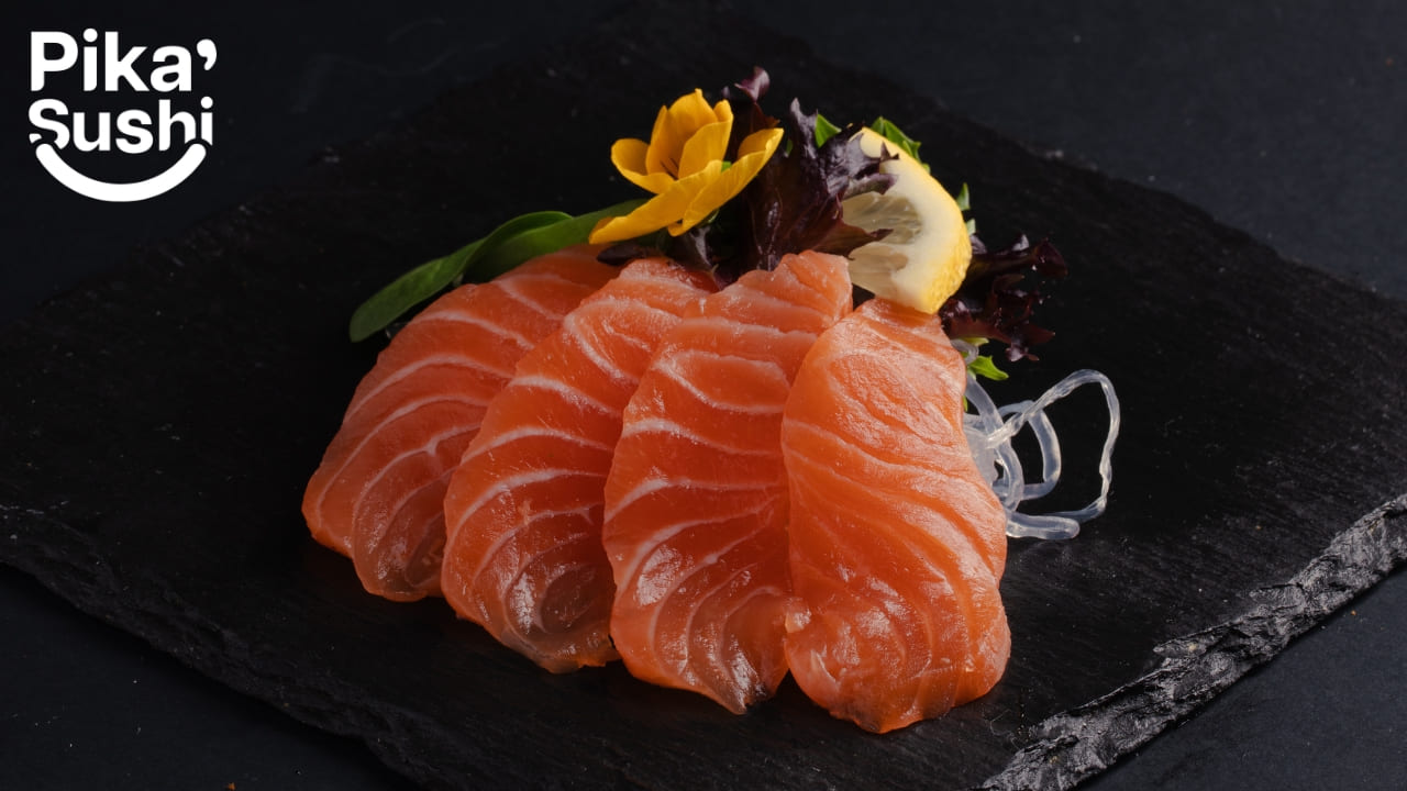 Salmon sashimi
