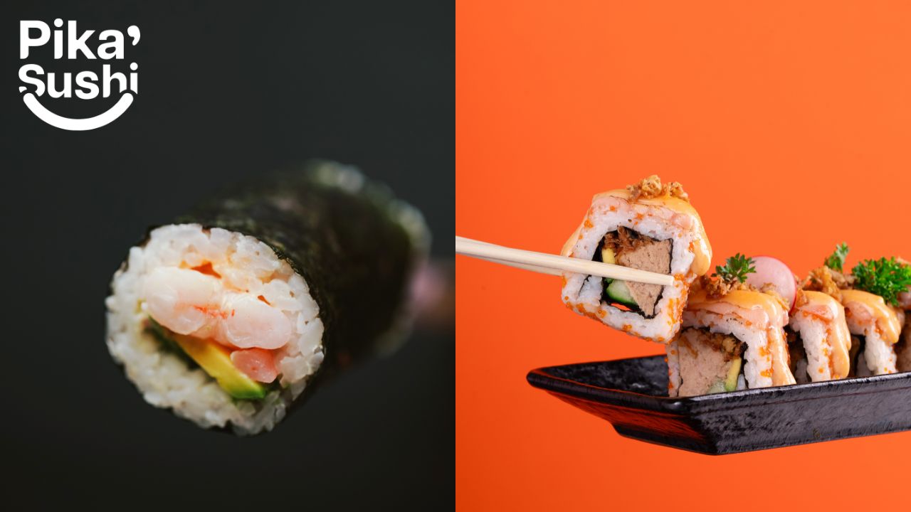 Spicy Prawn Avocado & Crunchy Salmon Mentai
